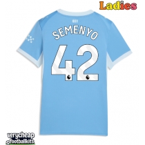 Manchester City Antoine Semenyo #42 Replica Home Shirt Ladies 2026-27 Short Sleeve